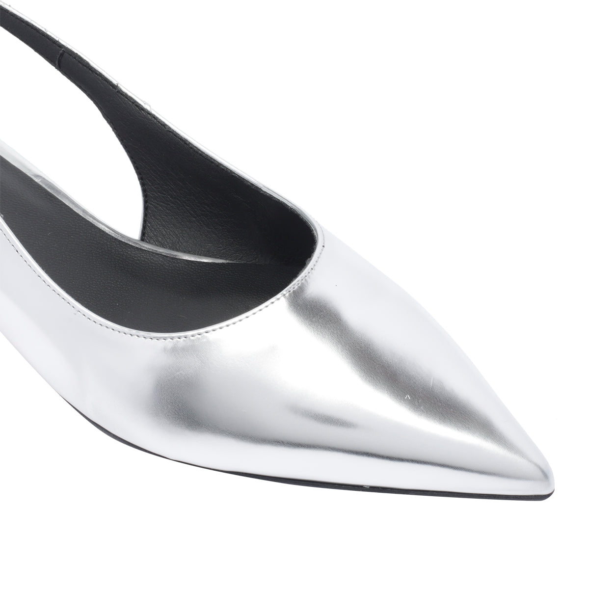 Angel Alarcon Flat Shoes Silver Calf Leather/rubber Sole