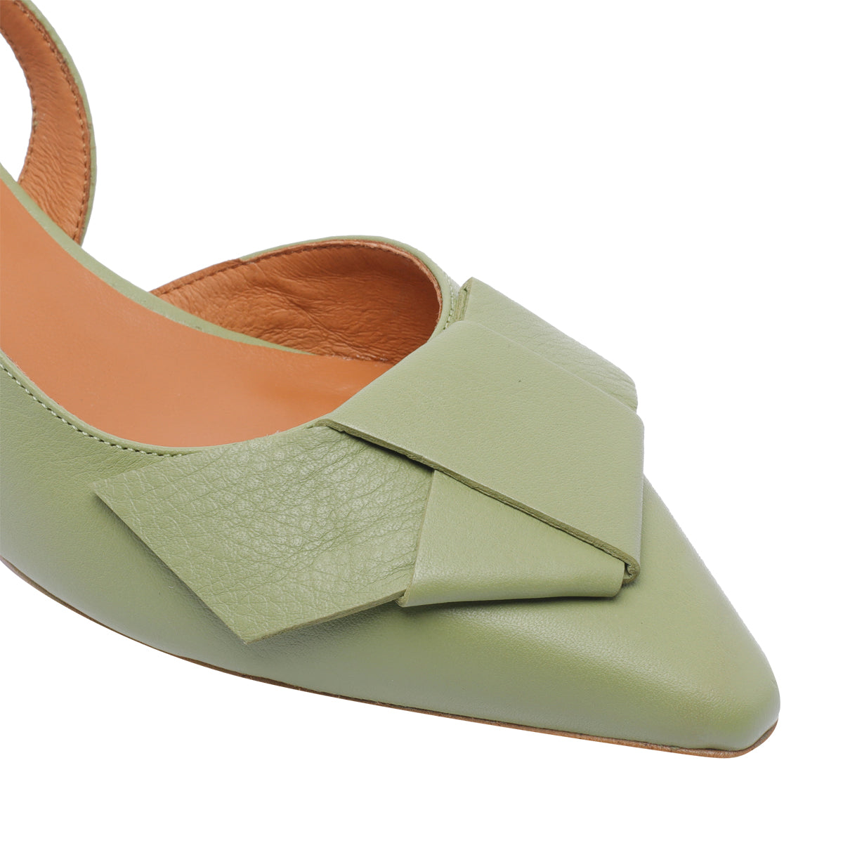 Angel Alarcon With Heel Green Calf Leather/rubber Sole
