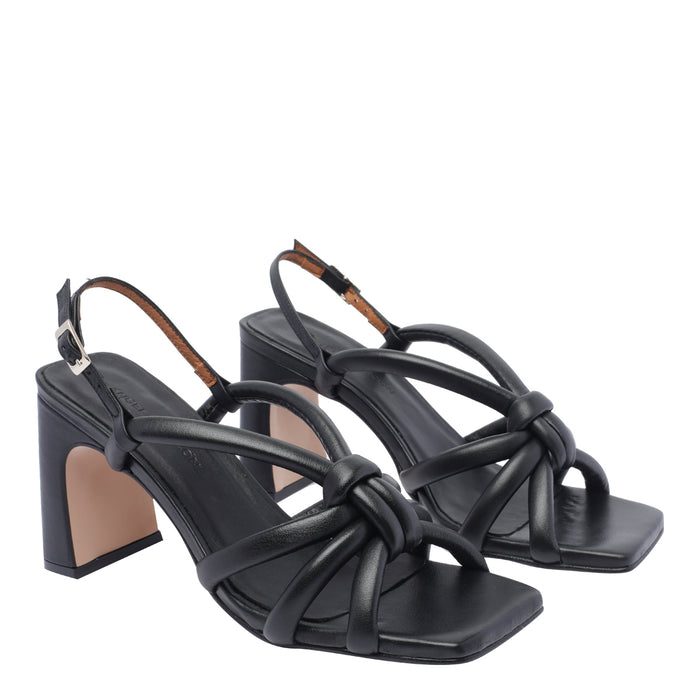 Angel Alarcon Sandals Black Leather