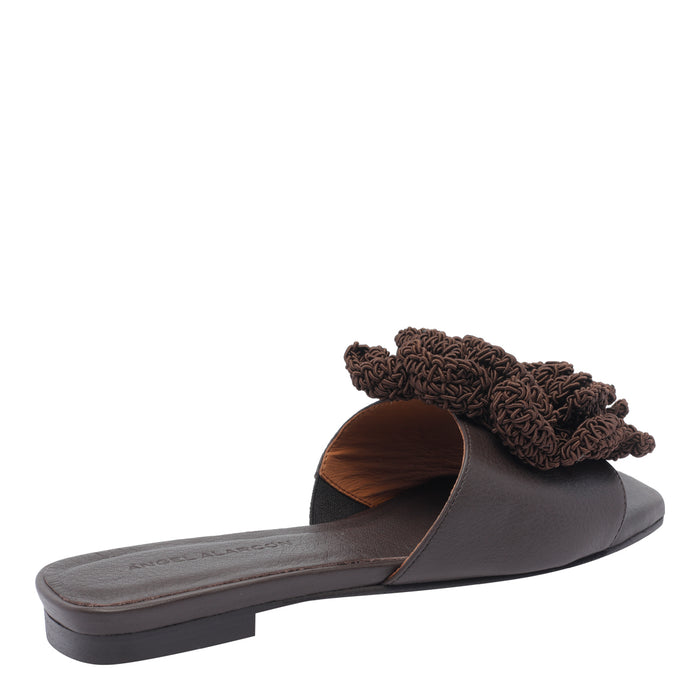 Angel Alarcon Sandals Brown Calf Leather/rubber Sole