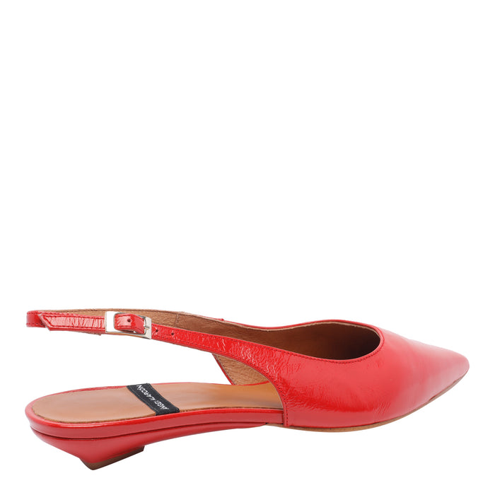 Angel Alarcon Flat Shoes Red Calf Leather/rubber Sole