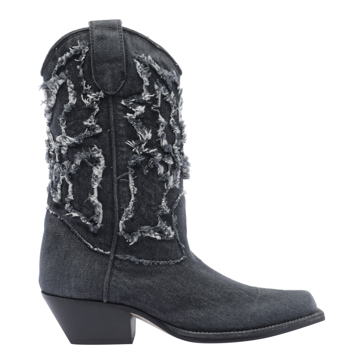 Vic Matie Boots Black Fabric/leather Sole