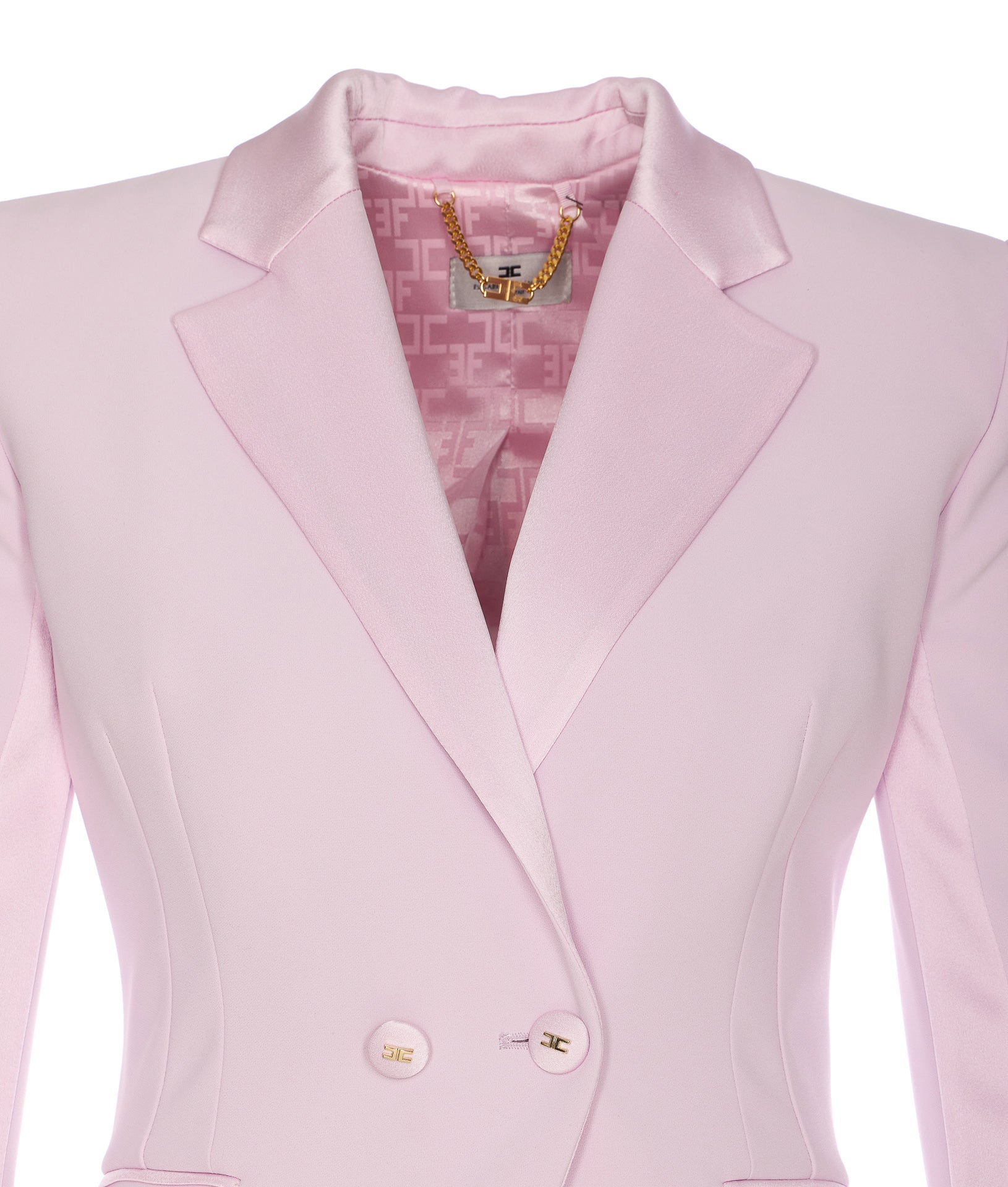 Elisabetta Franchi Jackets Pink Polyester