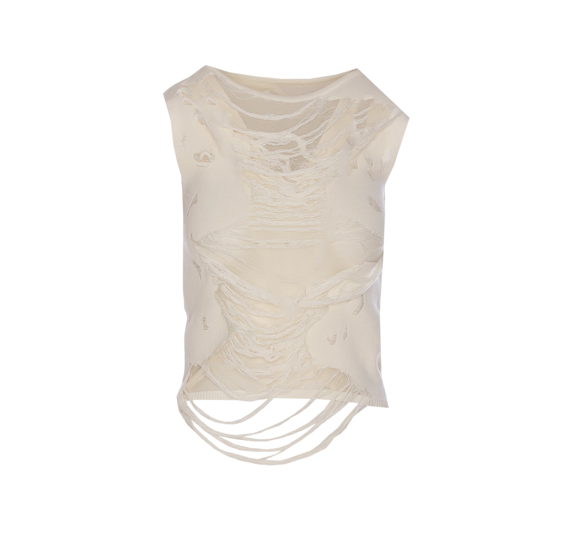 Mm6 Maison Margiela Top White Cotton