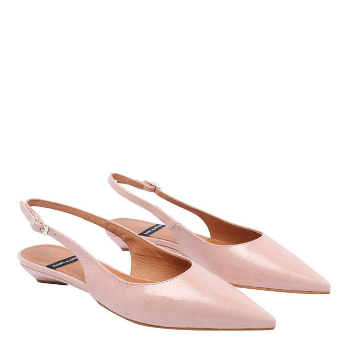 Angel Alarcon Flat Shoes Pink Calf Leather/rubber Sole