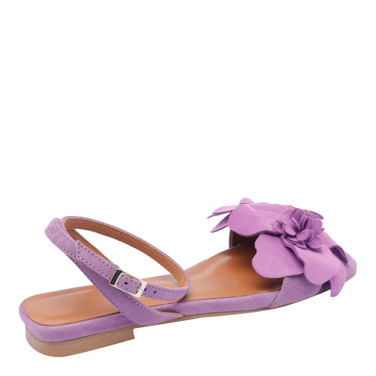Angel Alarcon Sandals Purple Suede/rubber Sole