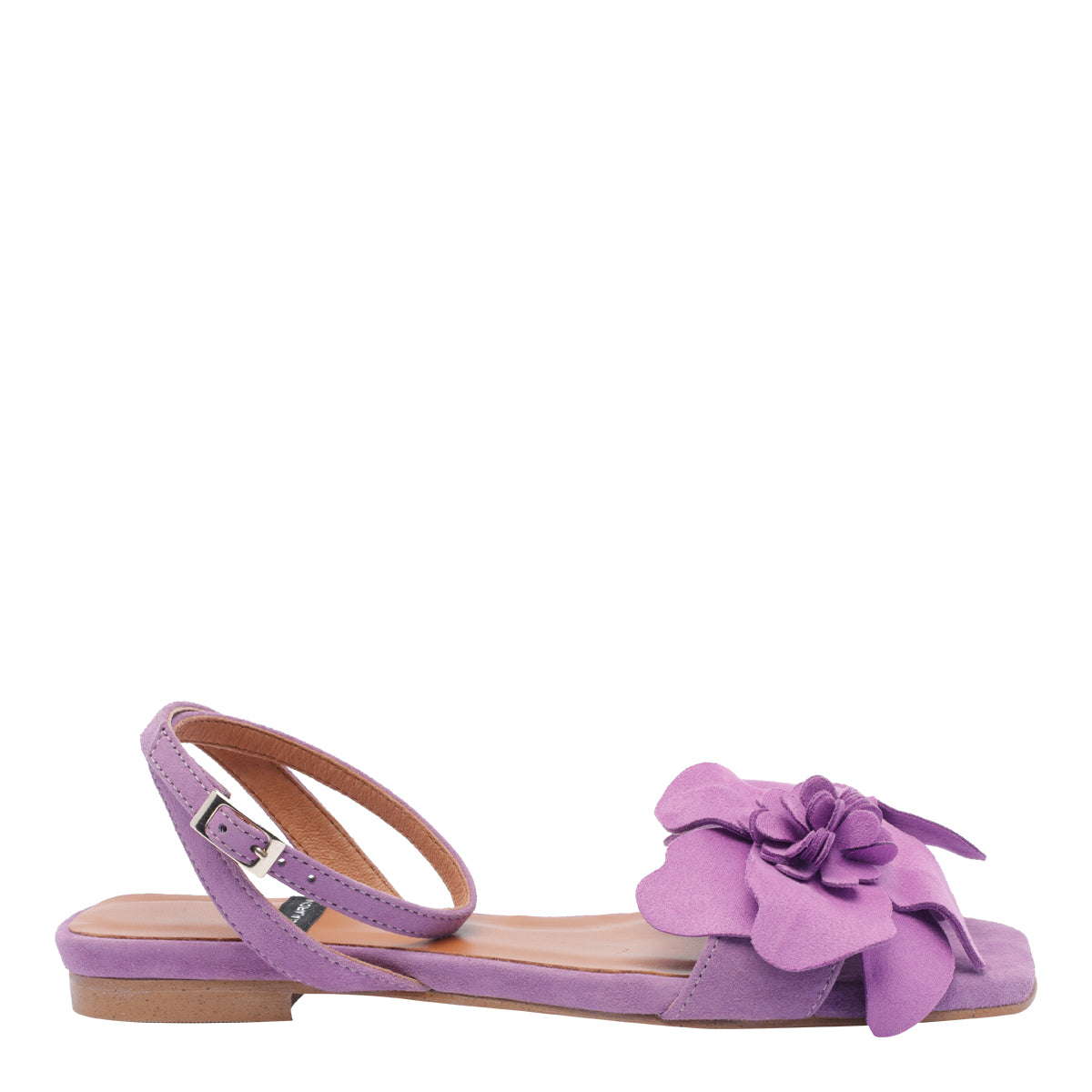 Angel Alarcon Sandals Purple Suede/rubber Sole