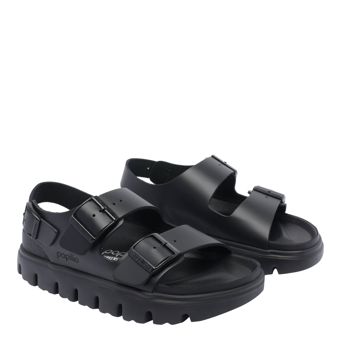 Birkenstock Sandals Black Calf Leather/rubber Sole