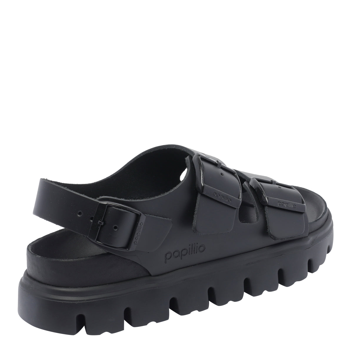 Birkenstock Sandals Black Calf Leather/rubber Sole