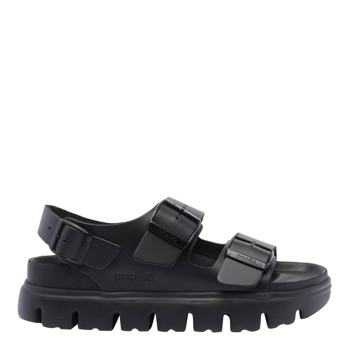 Birkenstock Sandals Black Calf Leather/rubber Sole