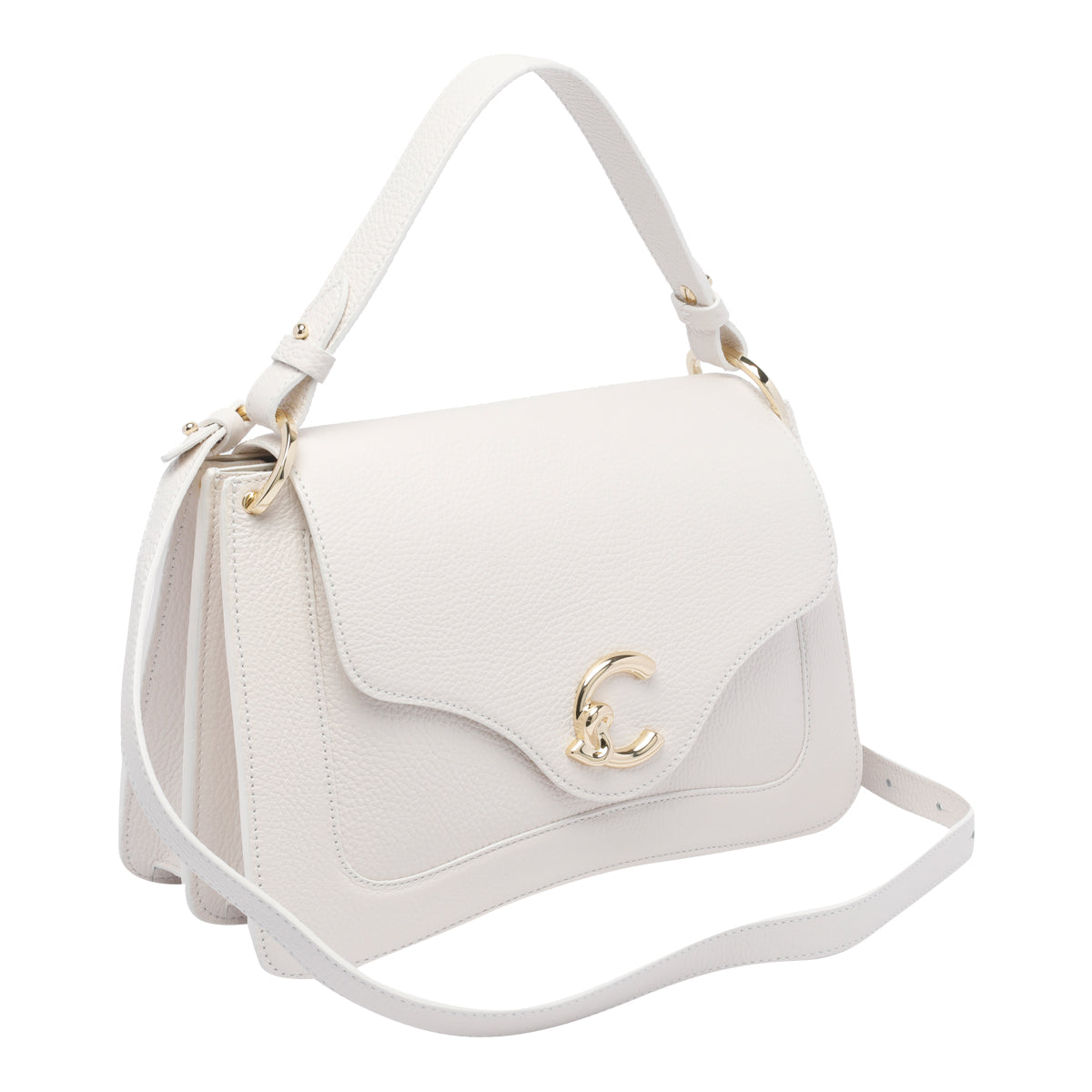 Coccinelle Bags White Calf Leather