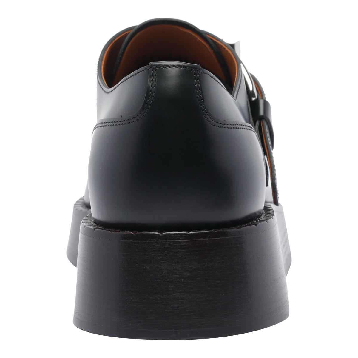 Alexander Mcqueen Flat Shoes Black Calf Leather/rubber Sole