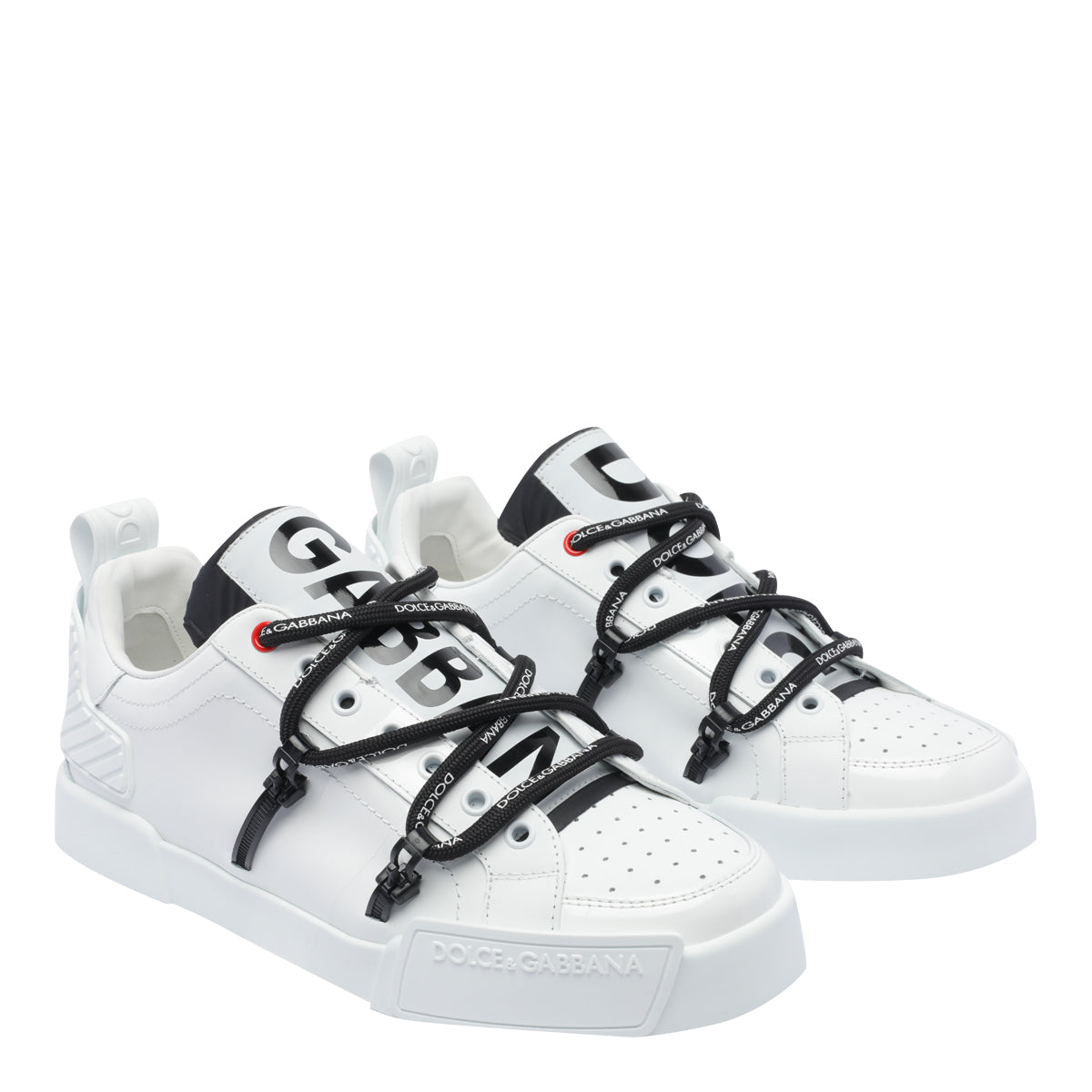 Dolce & Gabbana Sneakers White Calf Leather/rubber Sole