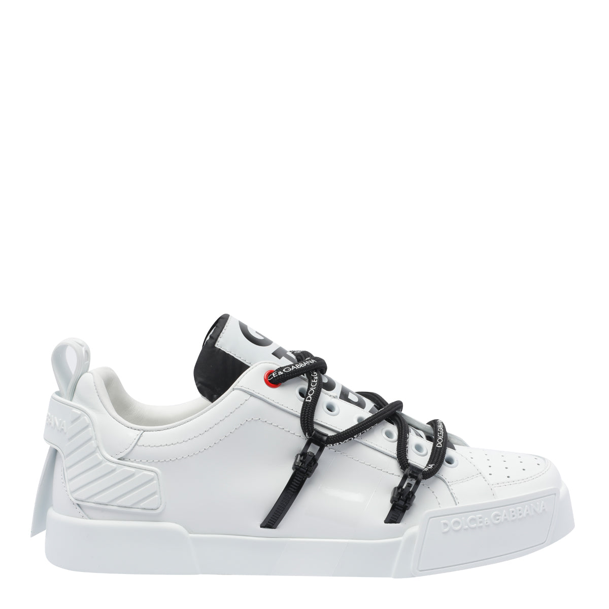 Dolce & Gabbana Sneakers White Calf Leather/rubber Sole