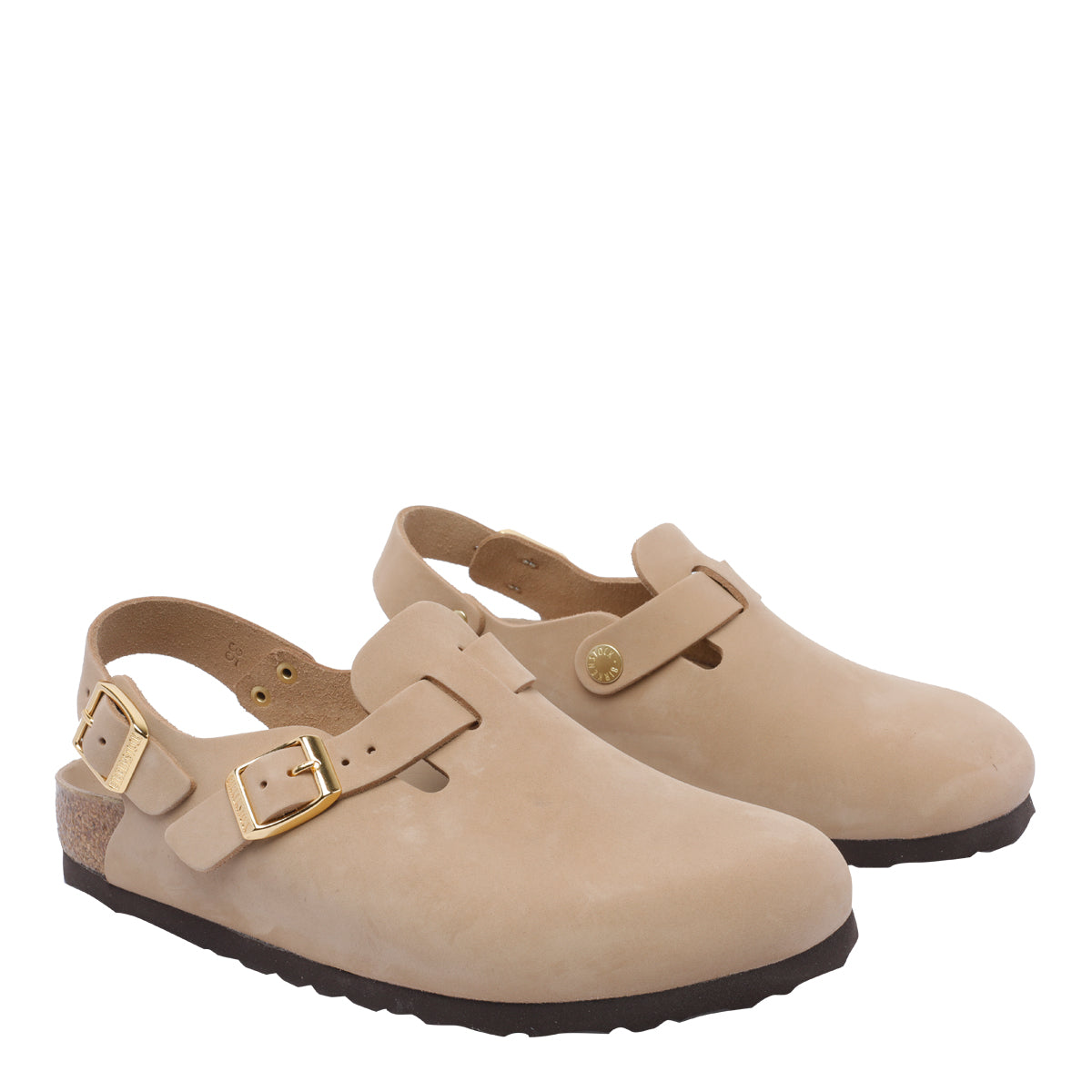 Birkenstock Sandals Beige Suede Leather/rubber Sole