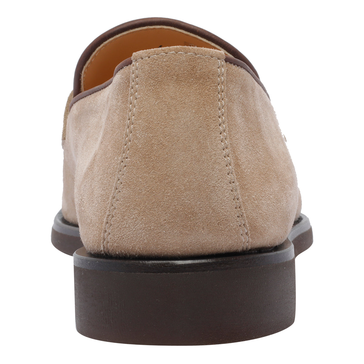 Brunello Cucinelli Flat Shoes Beige Suede Leather/rubber Sole