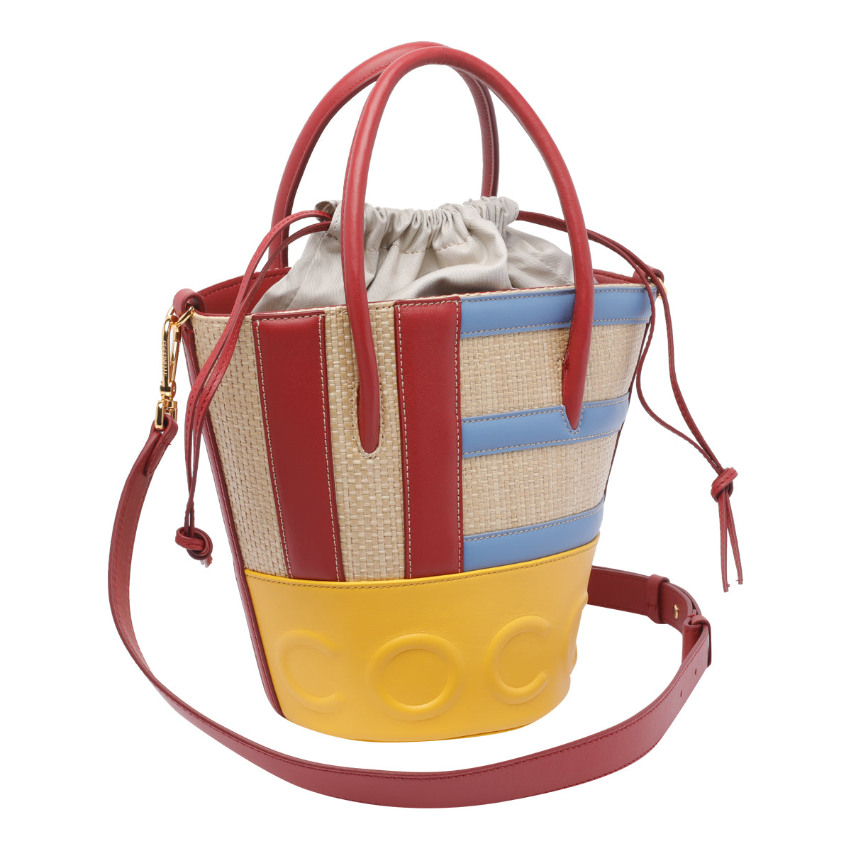 Coccinelle Bags Multicolour Calf Leather Rafia