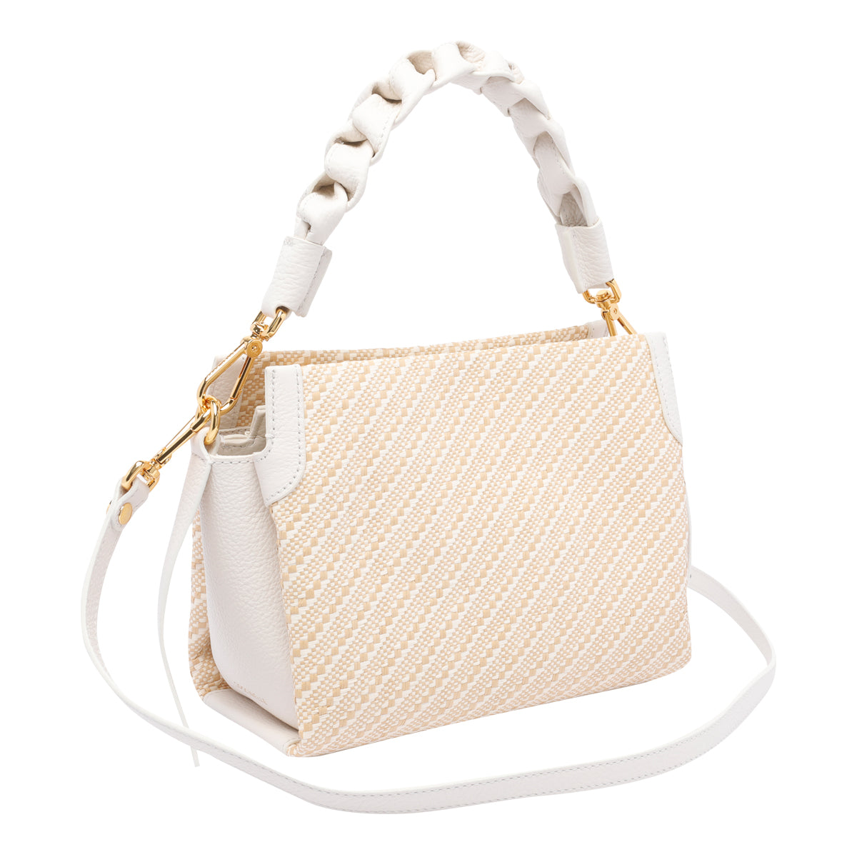 Coccinelle Bags White Fabric Calf Leather