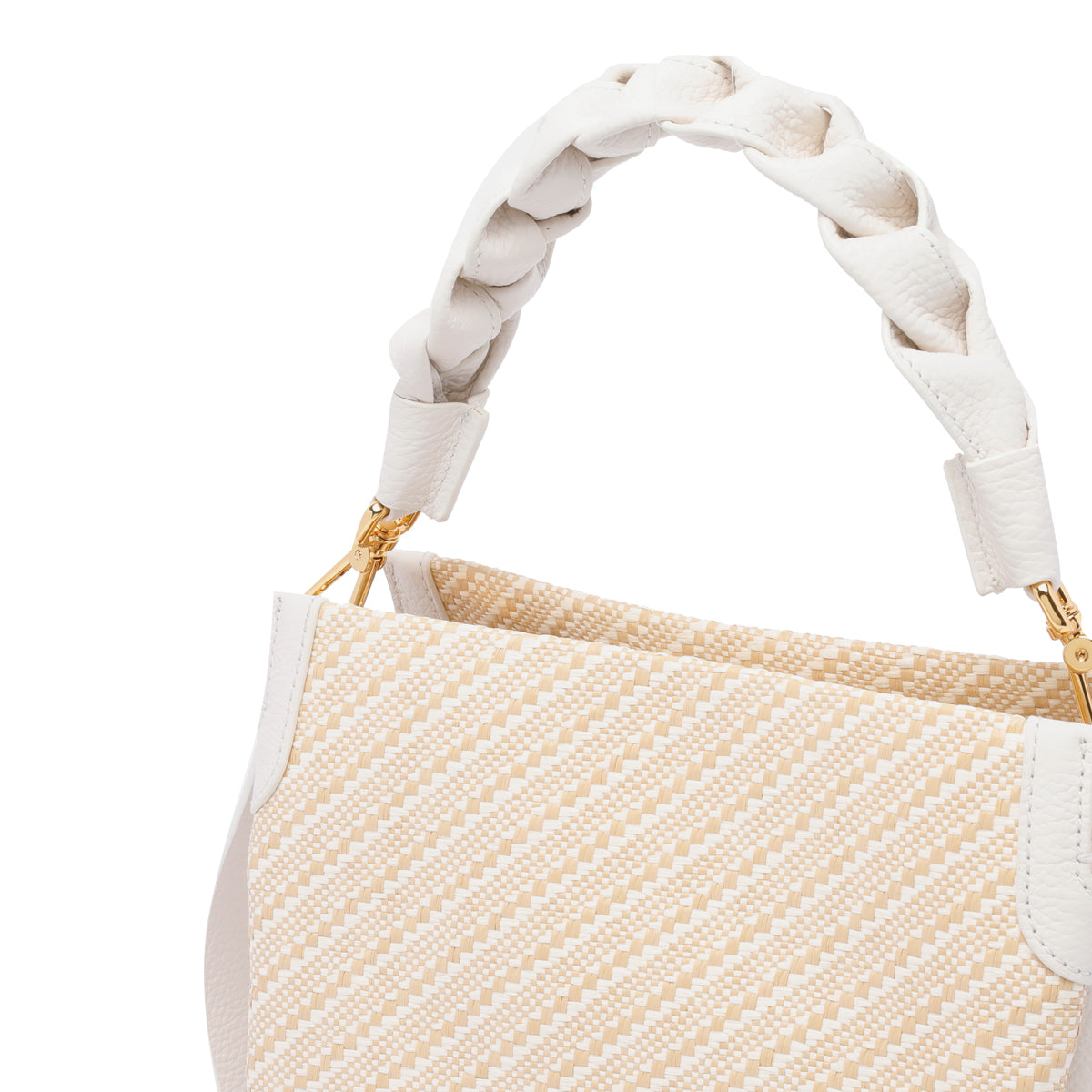 Coccinelle Bags White Fabric Calf Leather