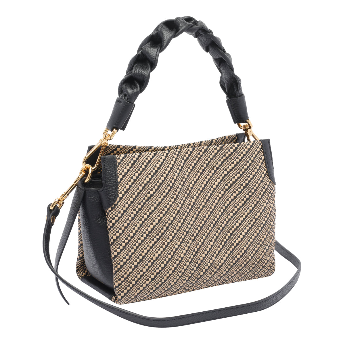 Coccinelle Bags Brown Fabric Calf Leather