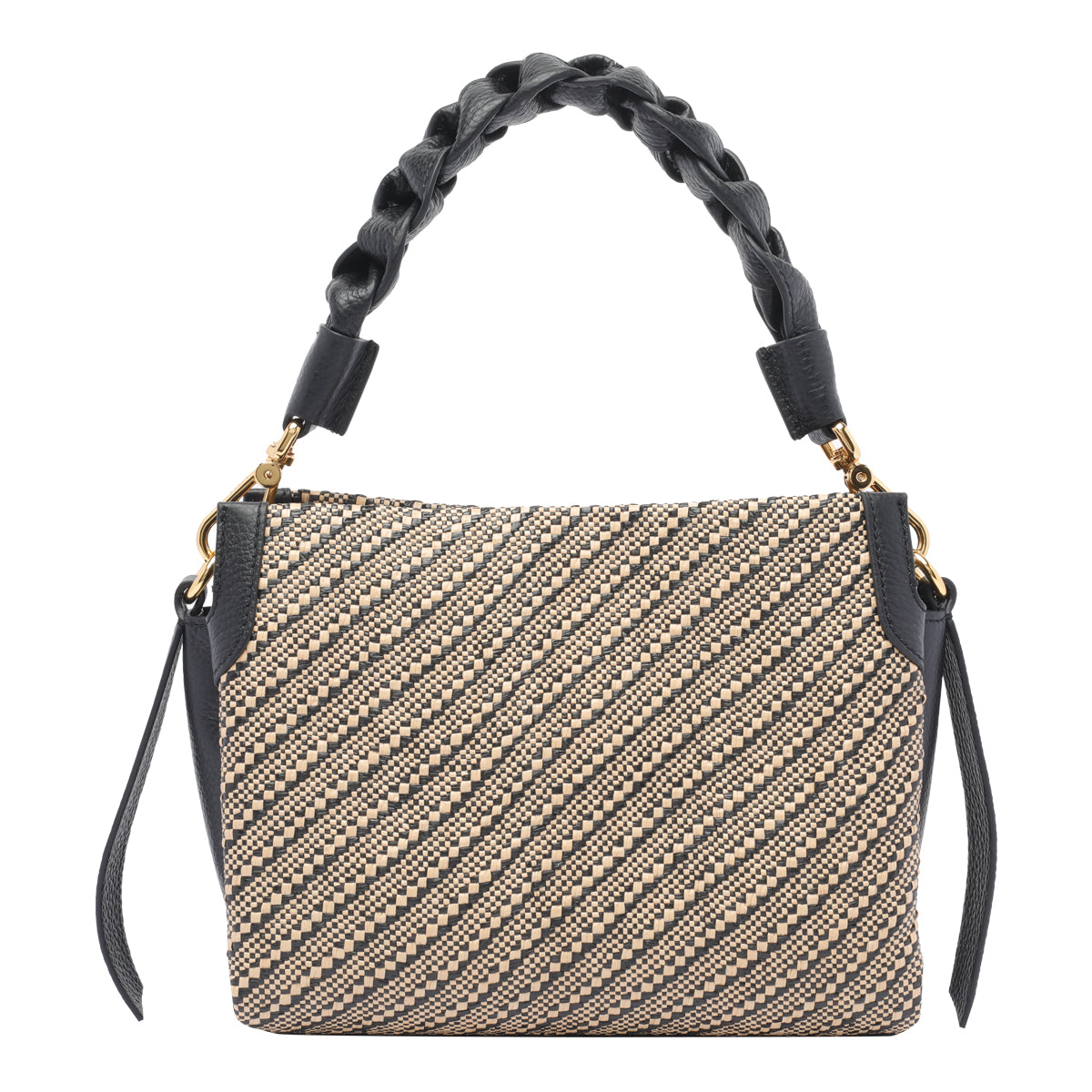 Coccinelle Bags Brown Fabric Calf Leather