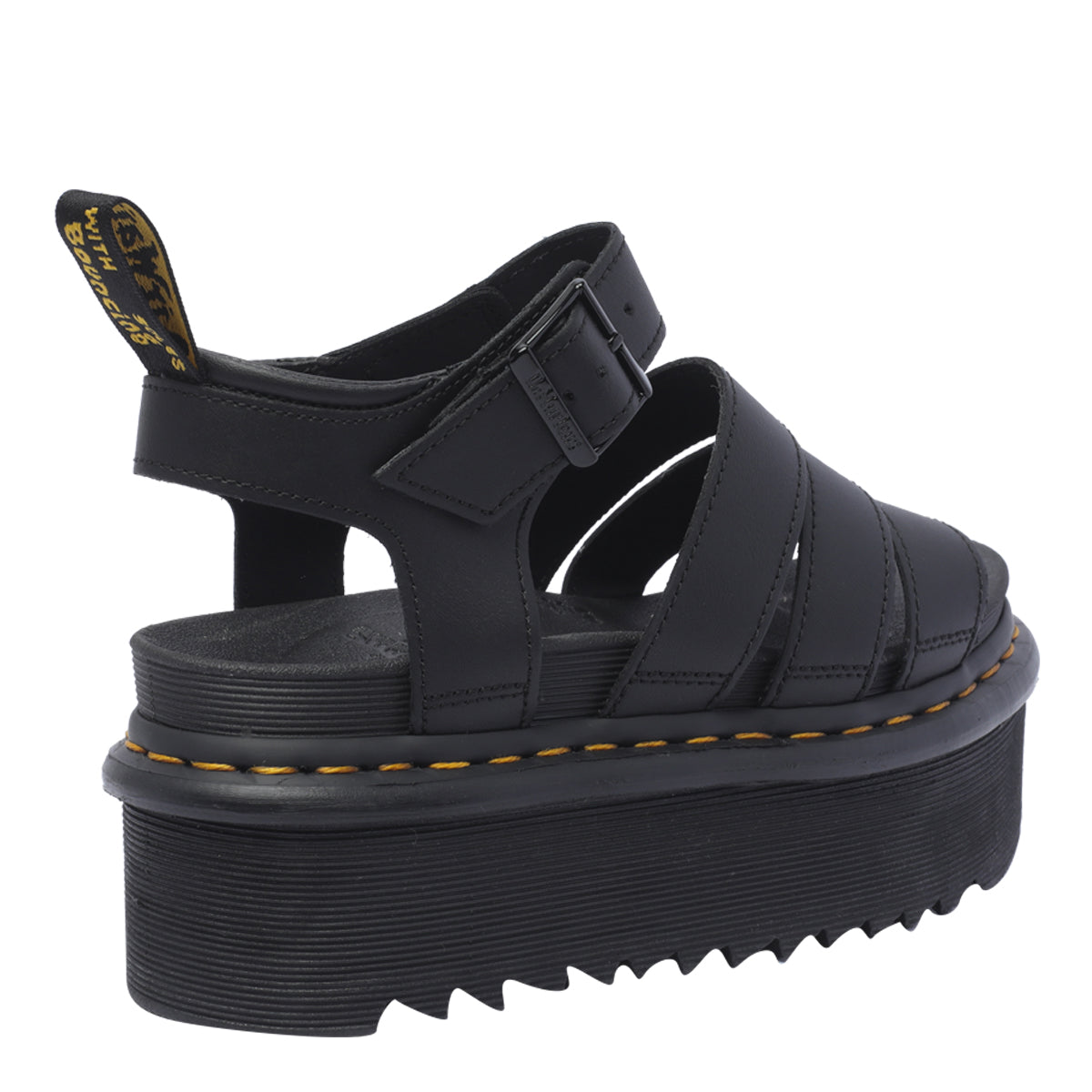Dr Martens Sandals Black Calf Leather/rubber Sole