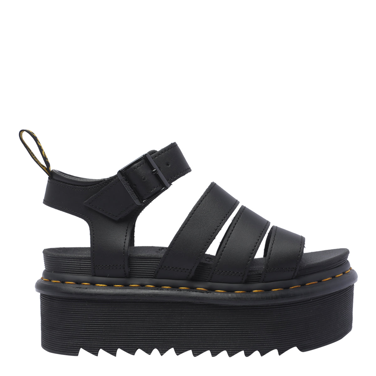 Dr Martens Sandals Black Calf Leather/rubber Sole