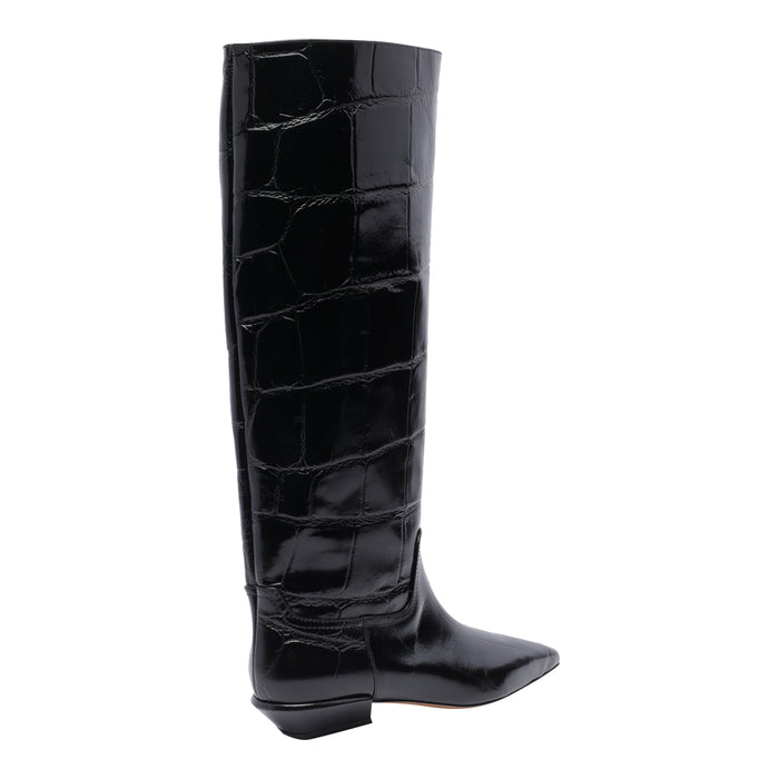 Paris Texas Boots Black Calf Leather/calf Sole