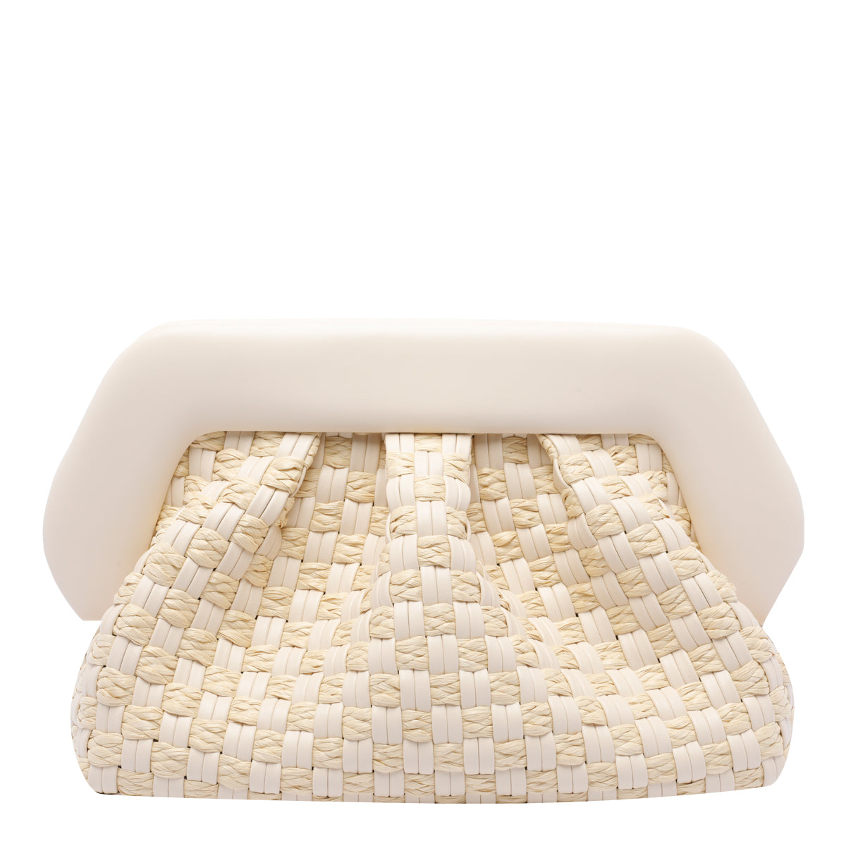 The Moire Bags Beige Straw Vegan