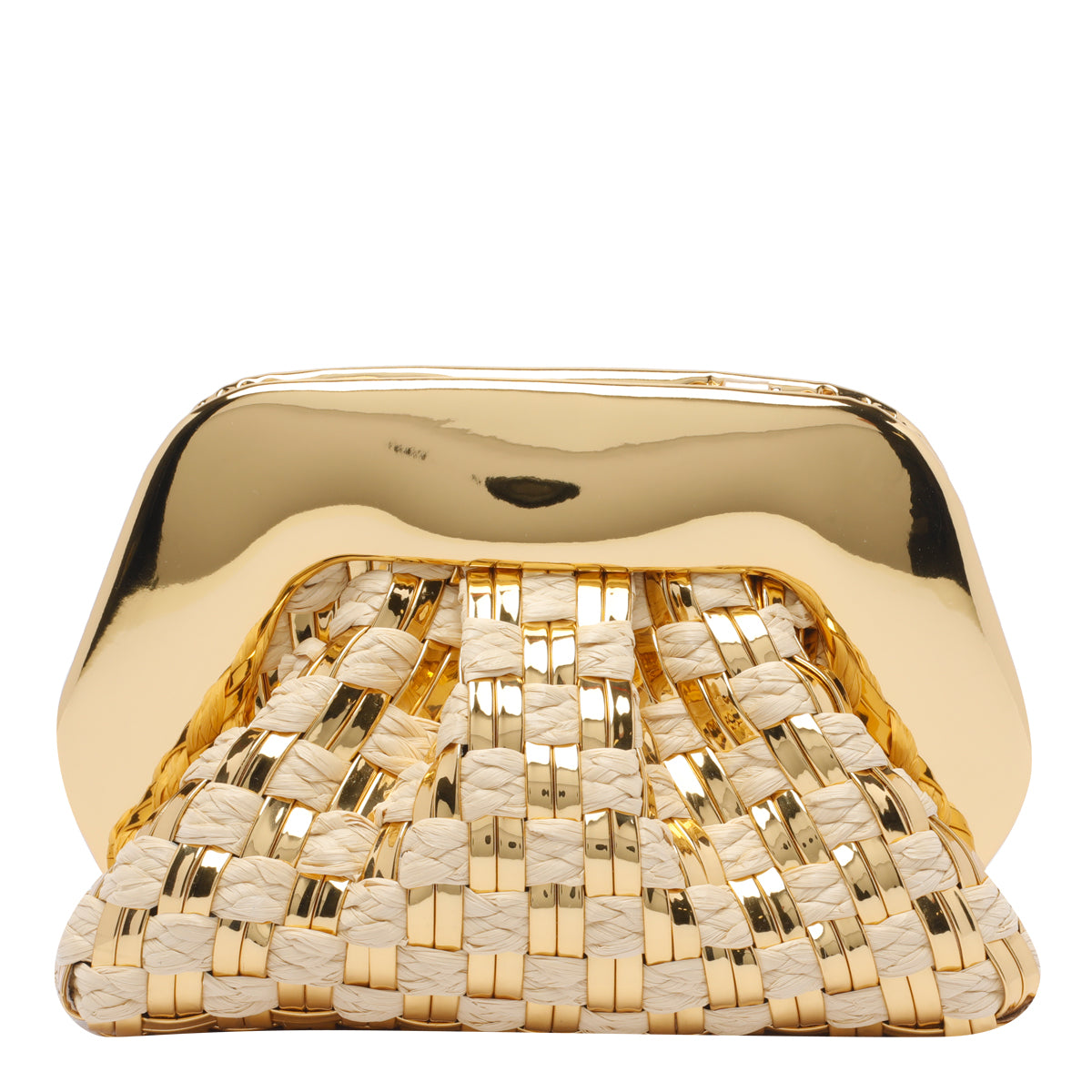 The Moire Bags Golden Straw Vegan
