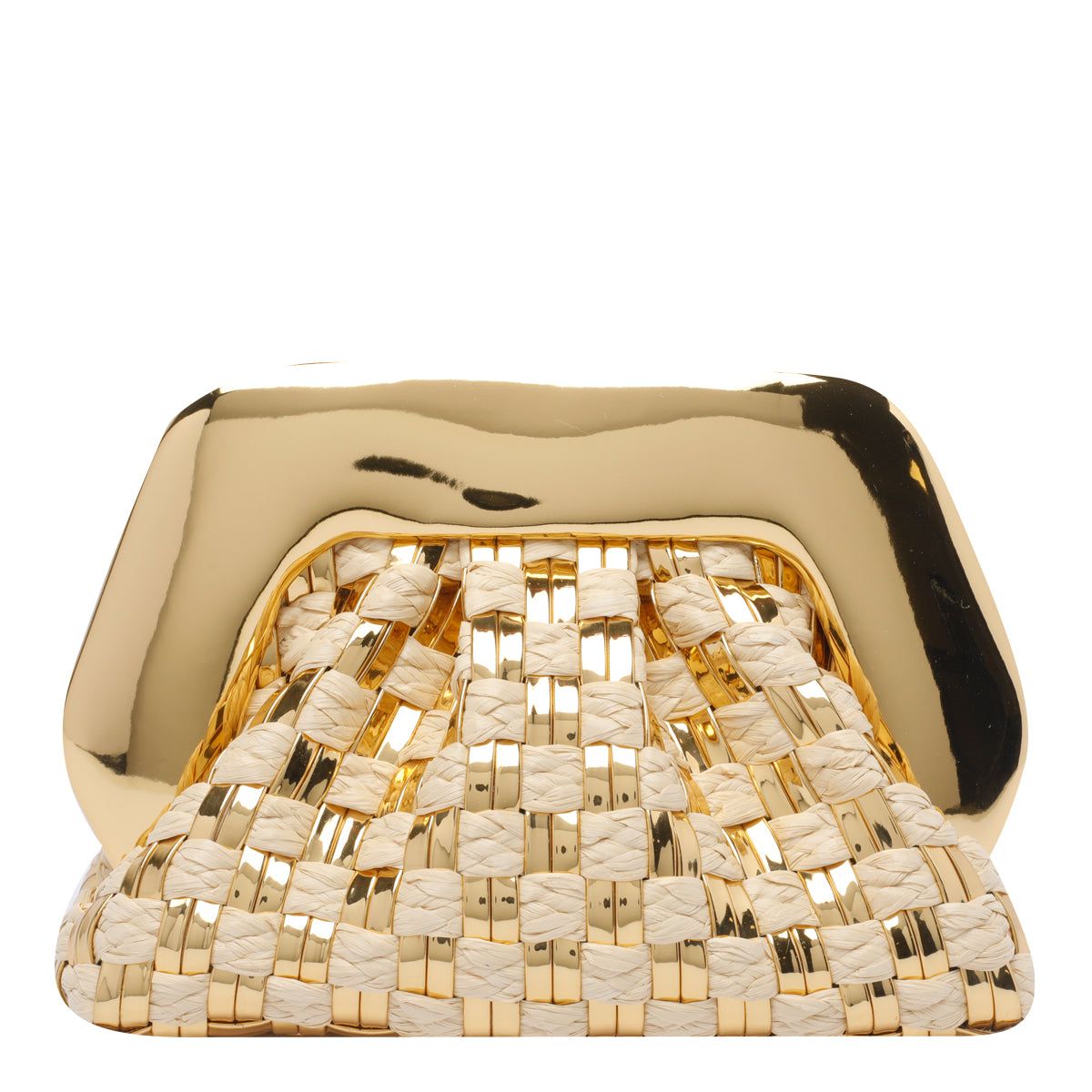 The Moire Bags Golden Straw Vegan