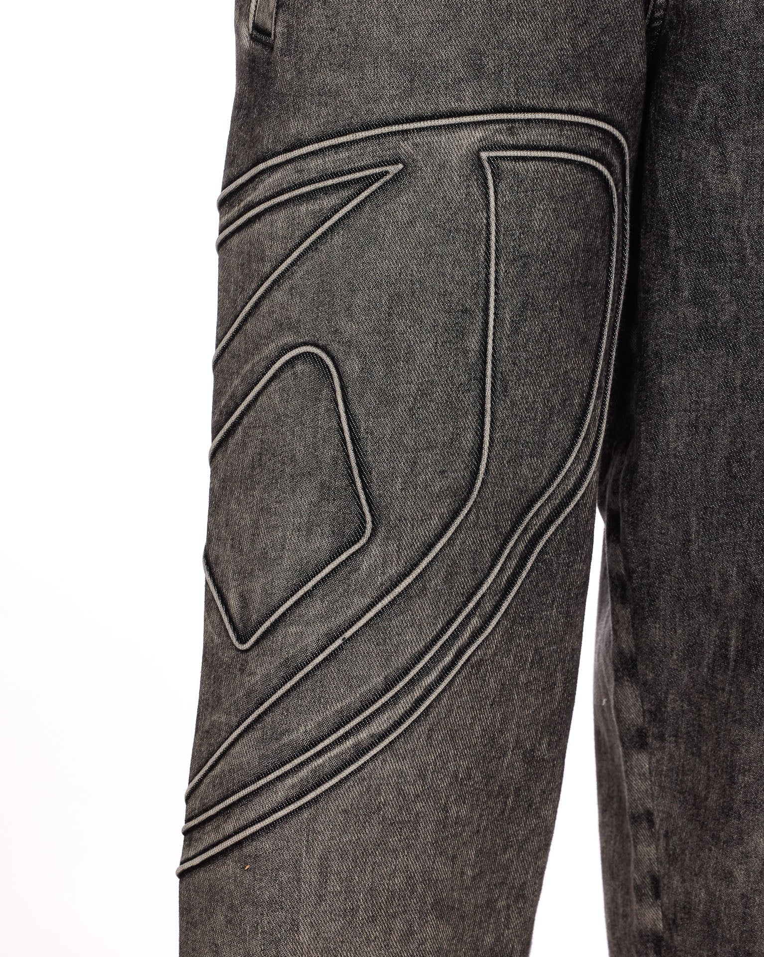 Diesel Trousers Grey Cotton