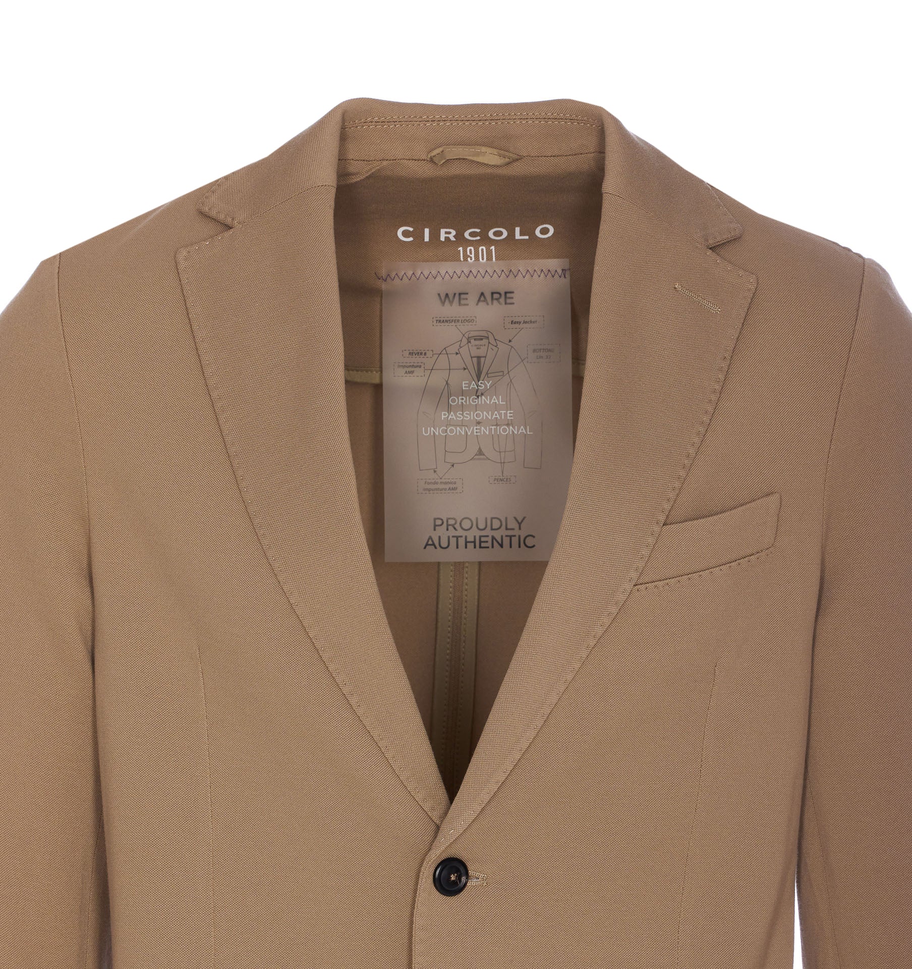 Circolo 1901 Jackets Beige Cotton