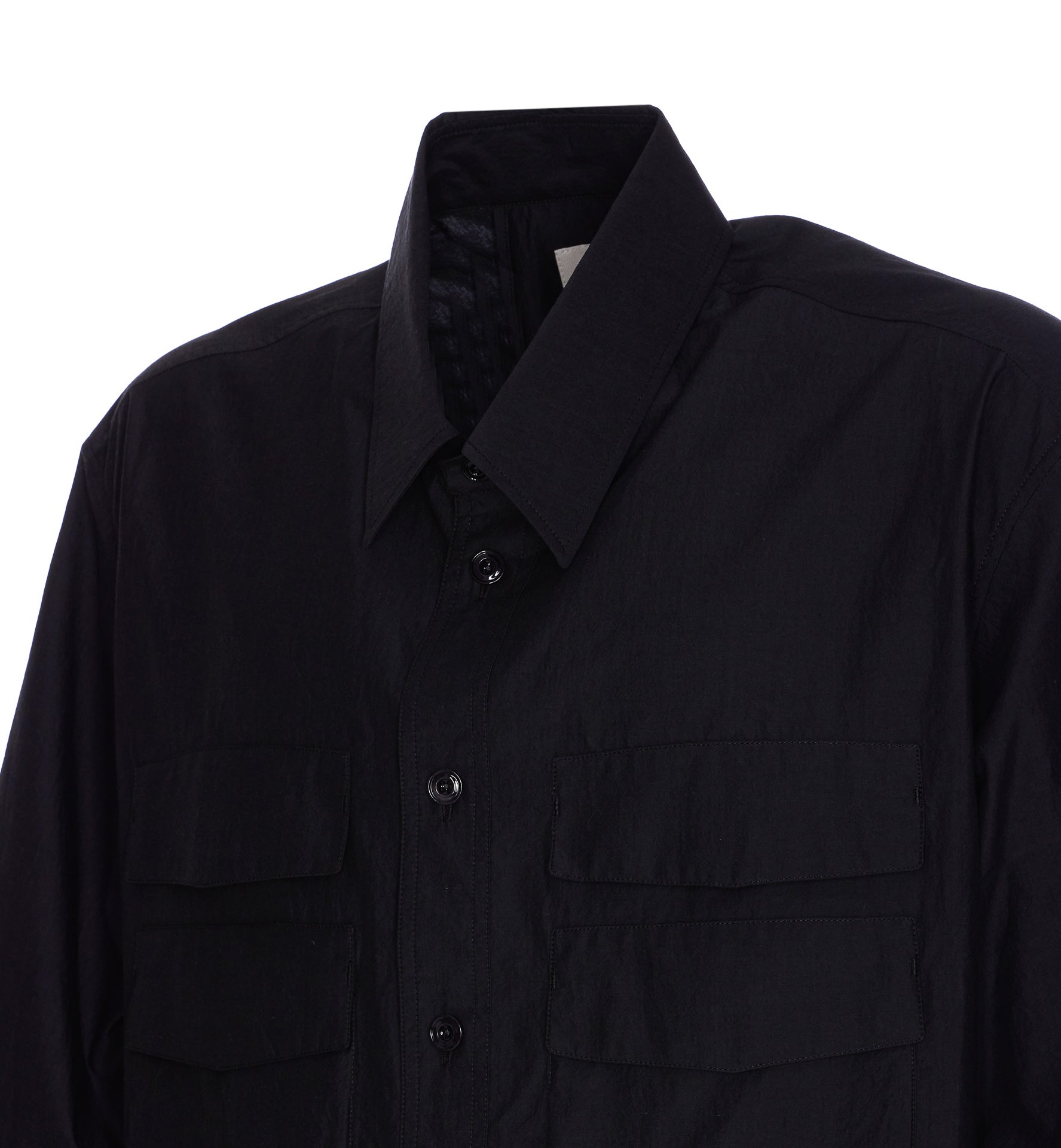 Lemaire Shirts Black Cotton