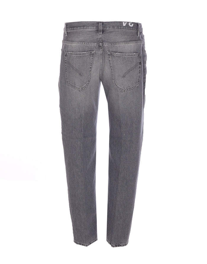 Dondup Trousers Grey Cotton