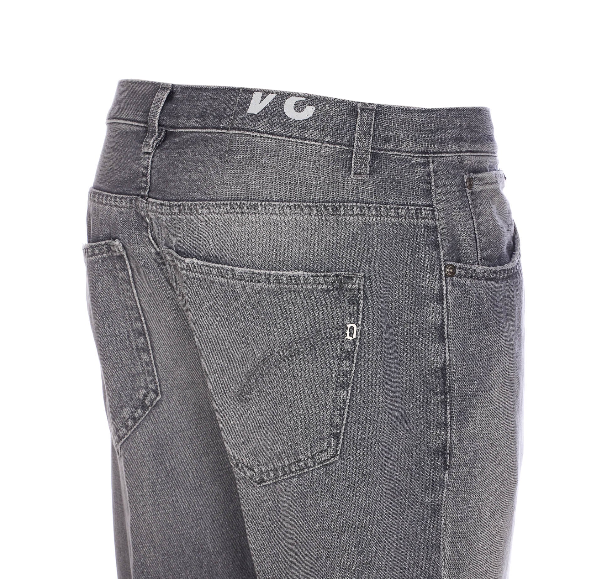 Dondup Trousers Grey Cotton