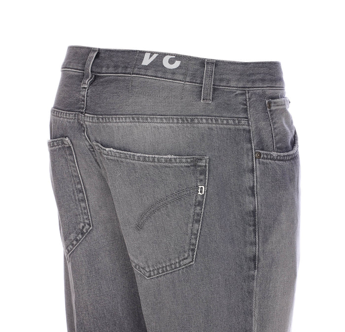 Dondup Trousers Grey Cotton