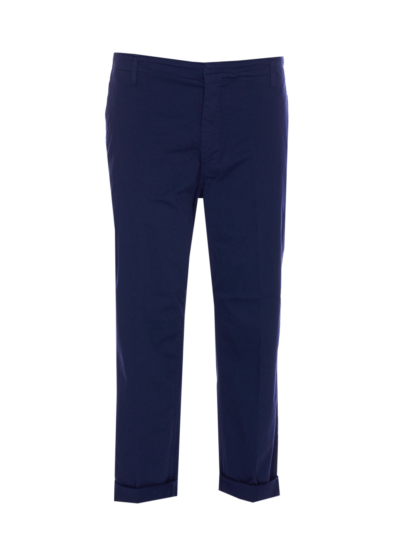 Dondup Trousers Blue Cotton