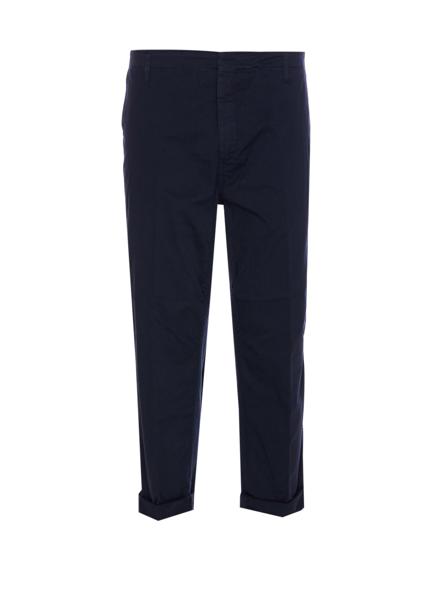 Dondup Trousers Blue Cotton