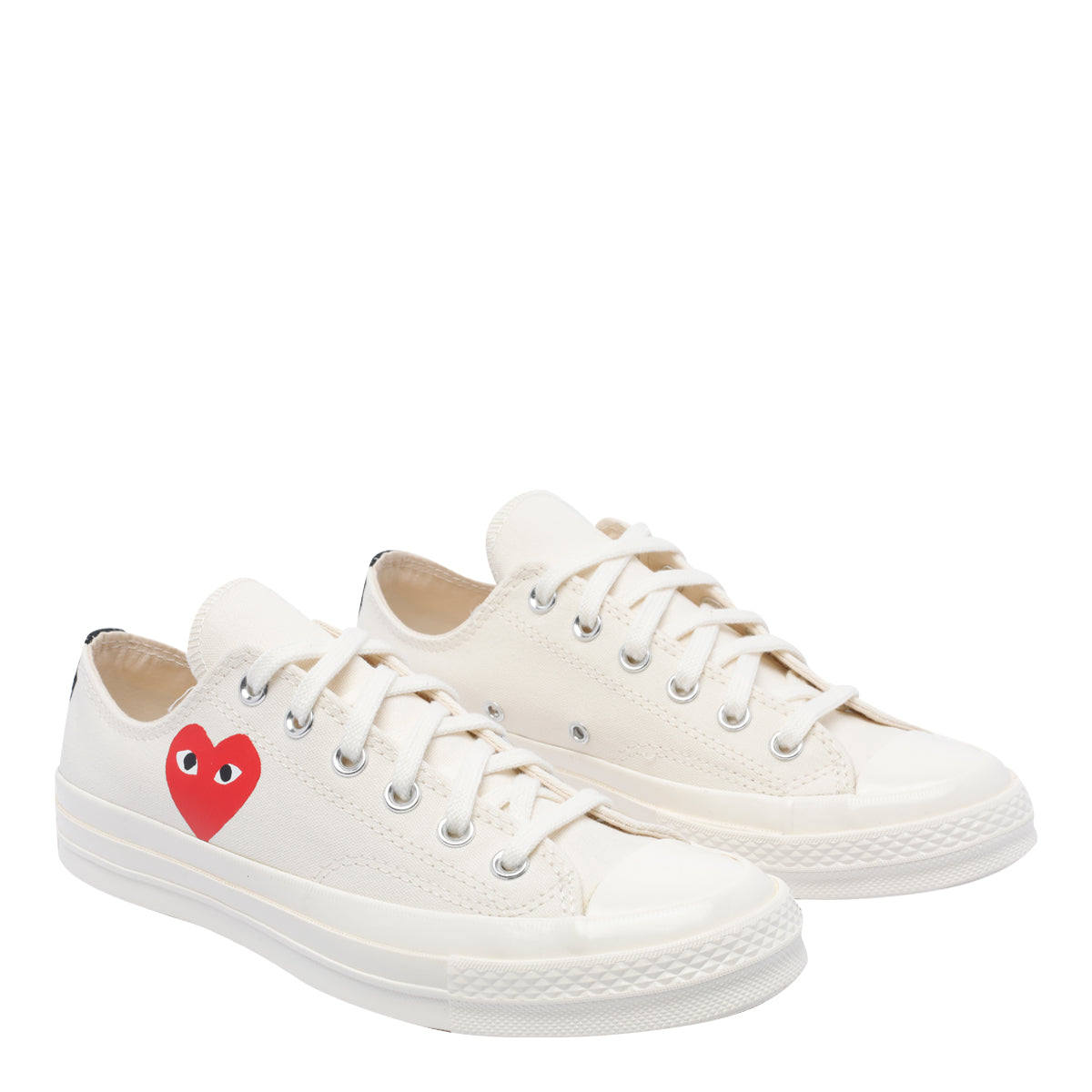 Play X Converse Sneakers White Fabric/rubber Sole