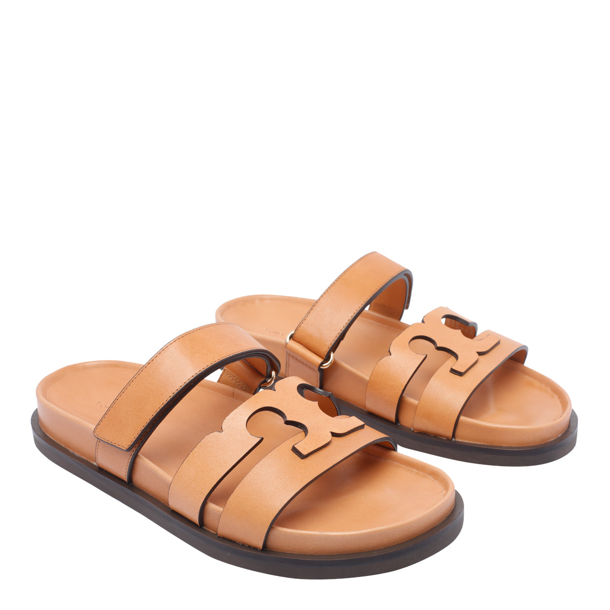 Tory Burch Sandals Brown Calf Leather/rubber Sole