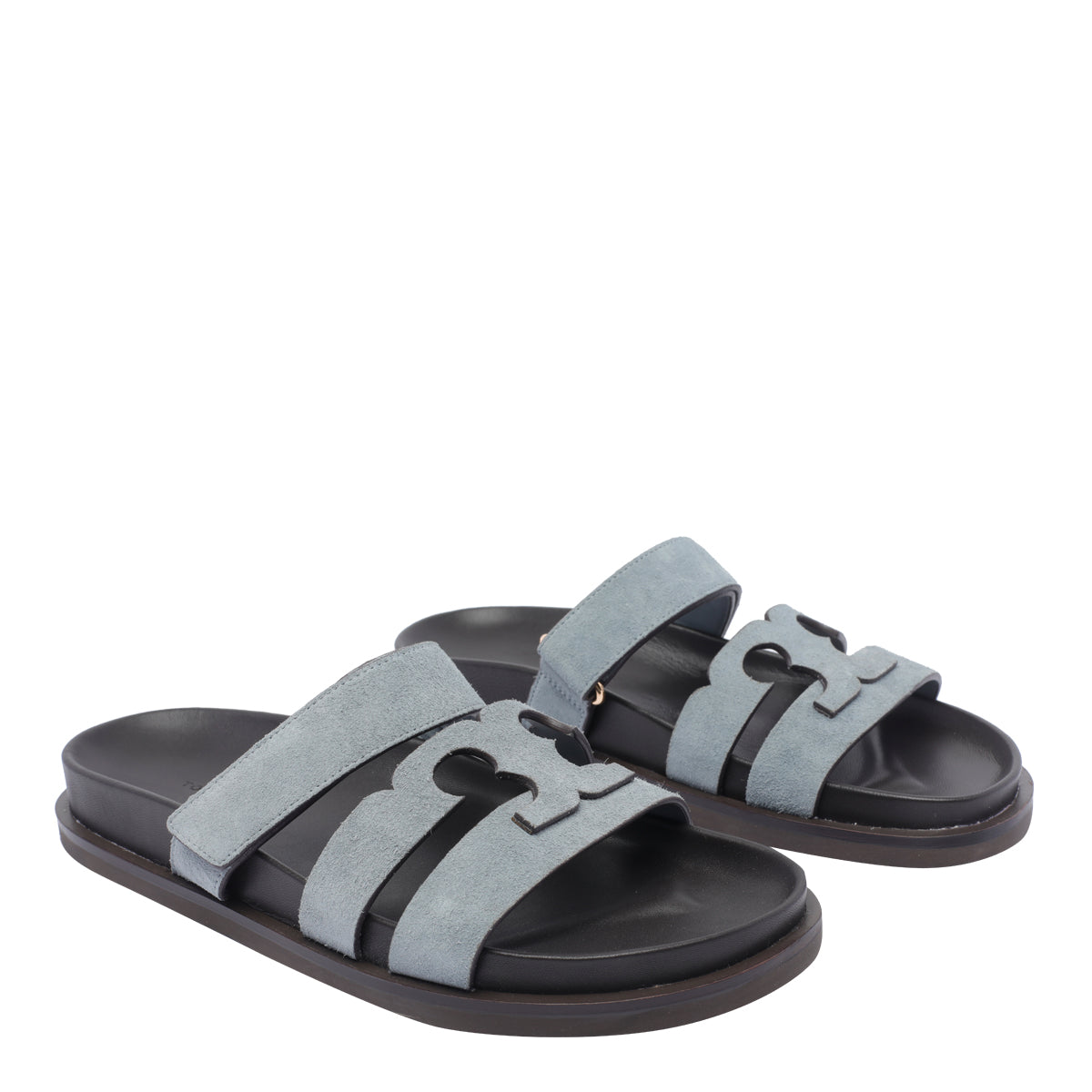 Tory Burch Sandals Blue Calf Leather/rubber Sole