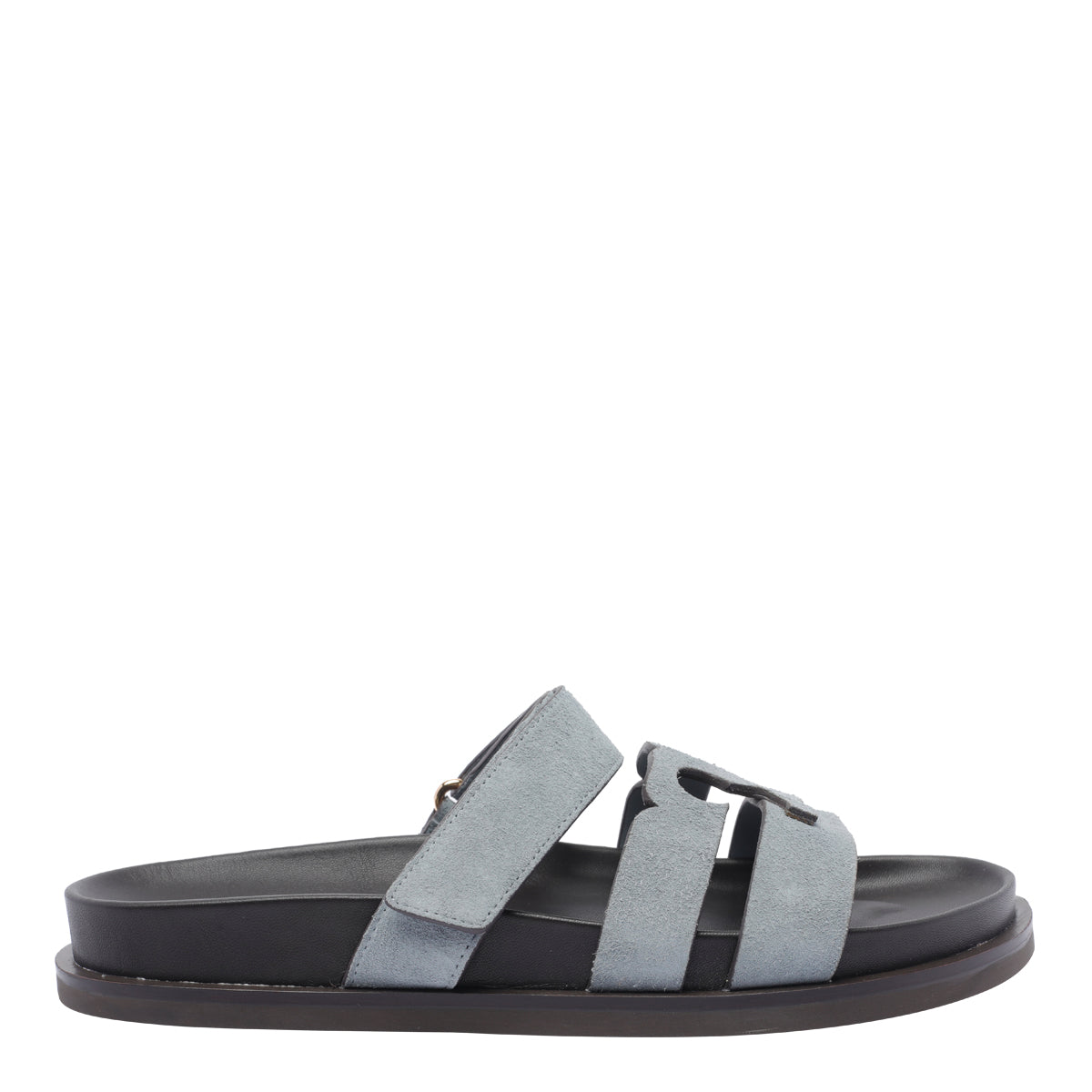 Tory Burch Sandals Blue Calf Leather/rubber Sole