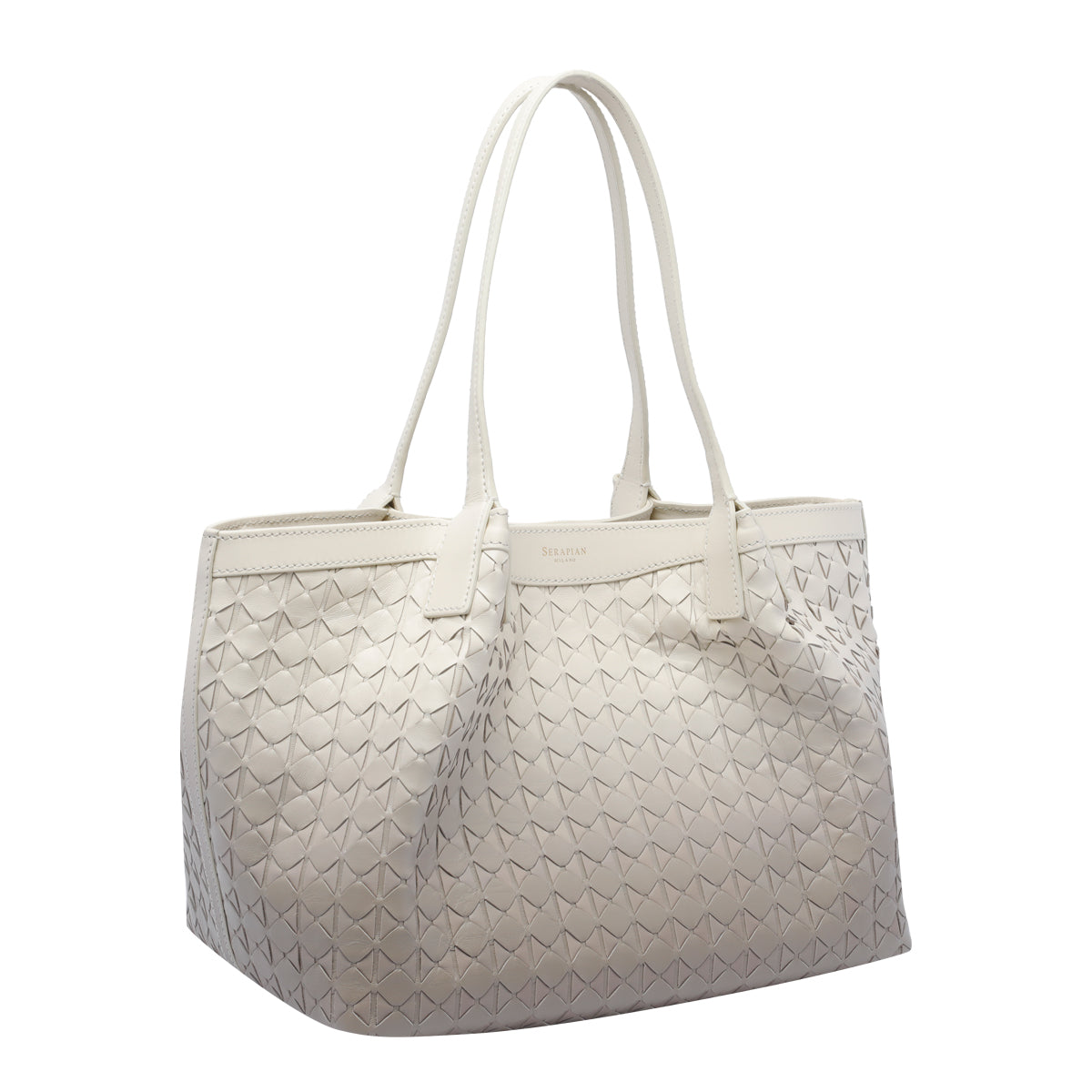 Serapian Bags White Lamb And Calf Leather