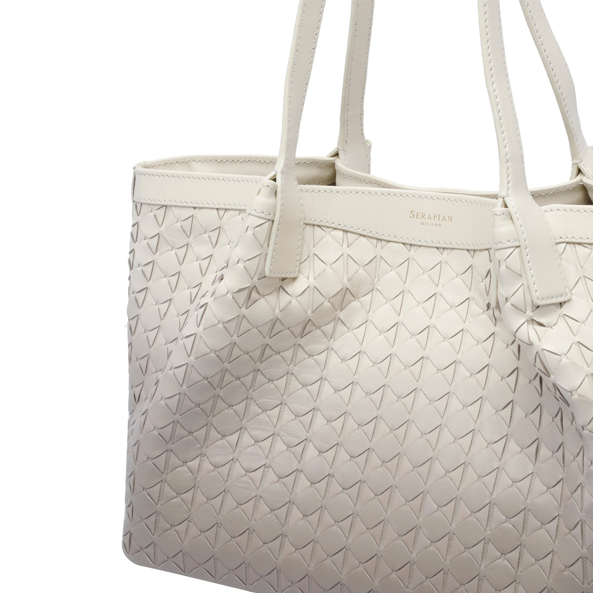 Serapian Bags White Lamb And Calf Leather