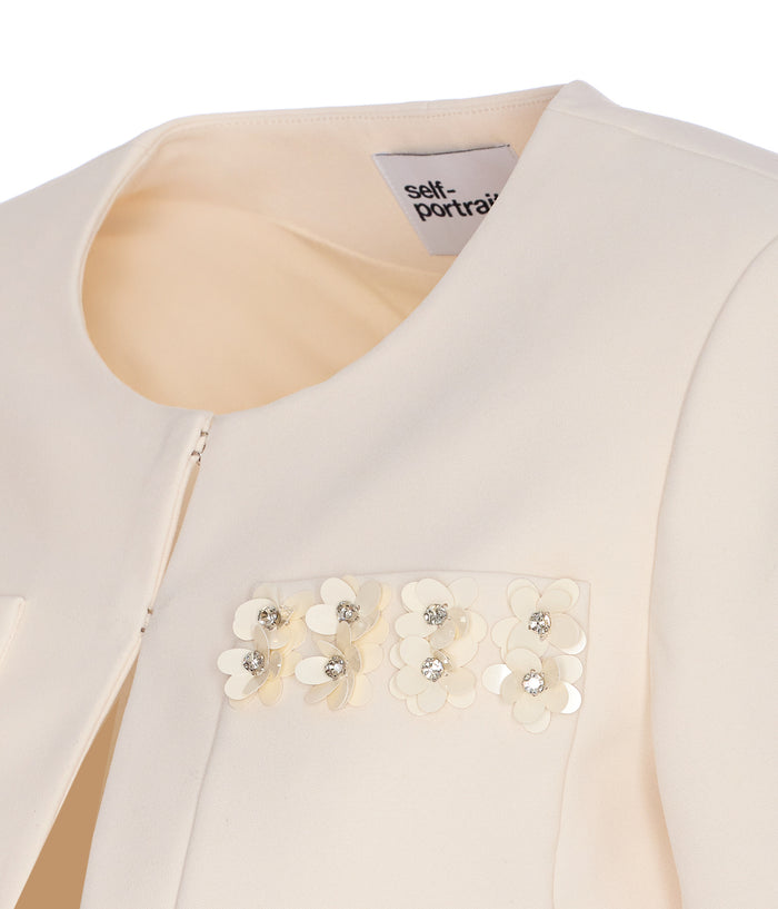 Self Portrait Jackets White Polyester