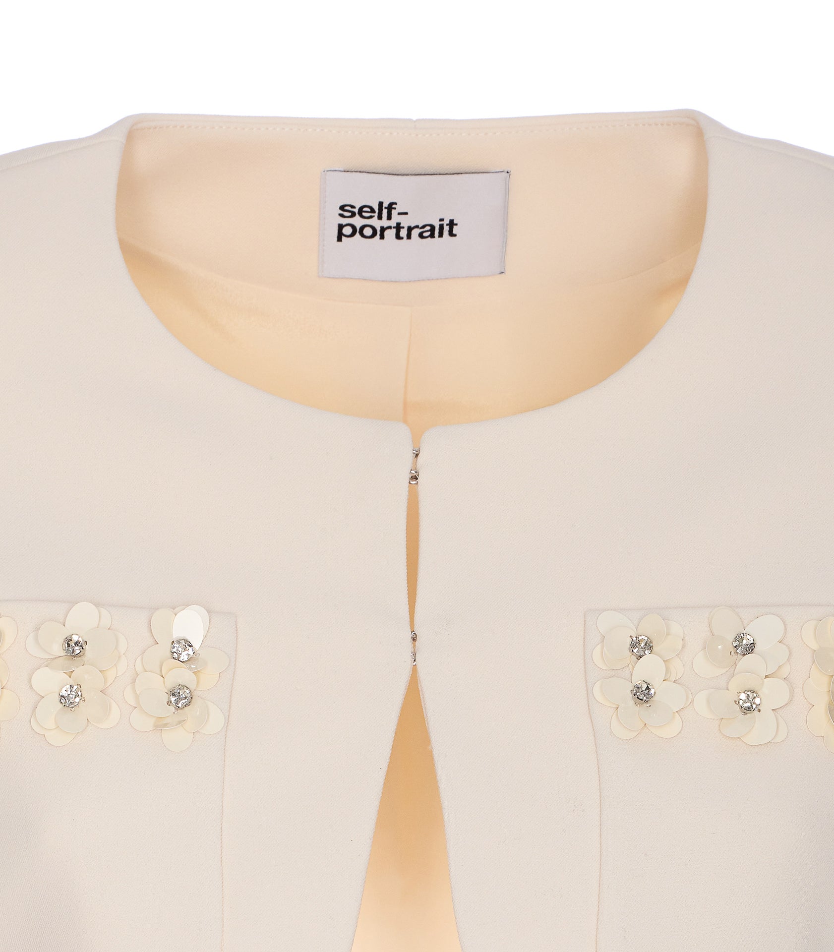 Self Portrait Jackets White Polyester