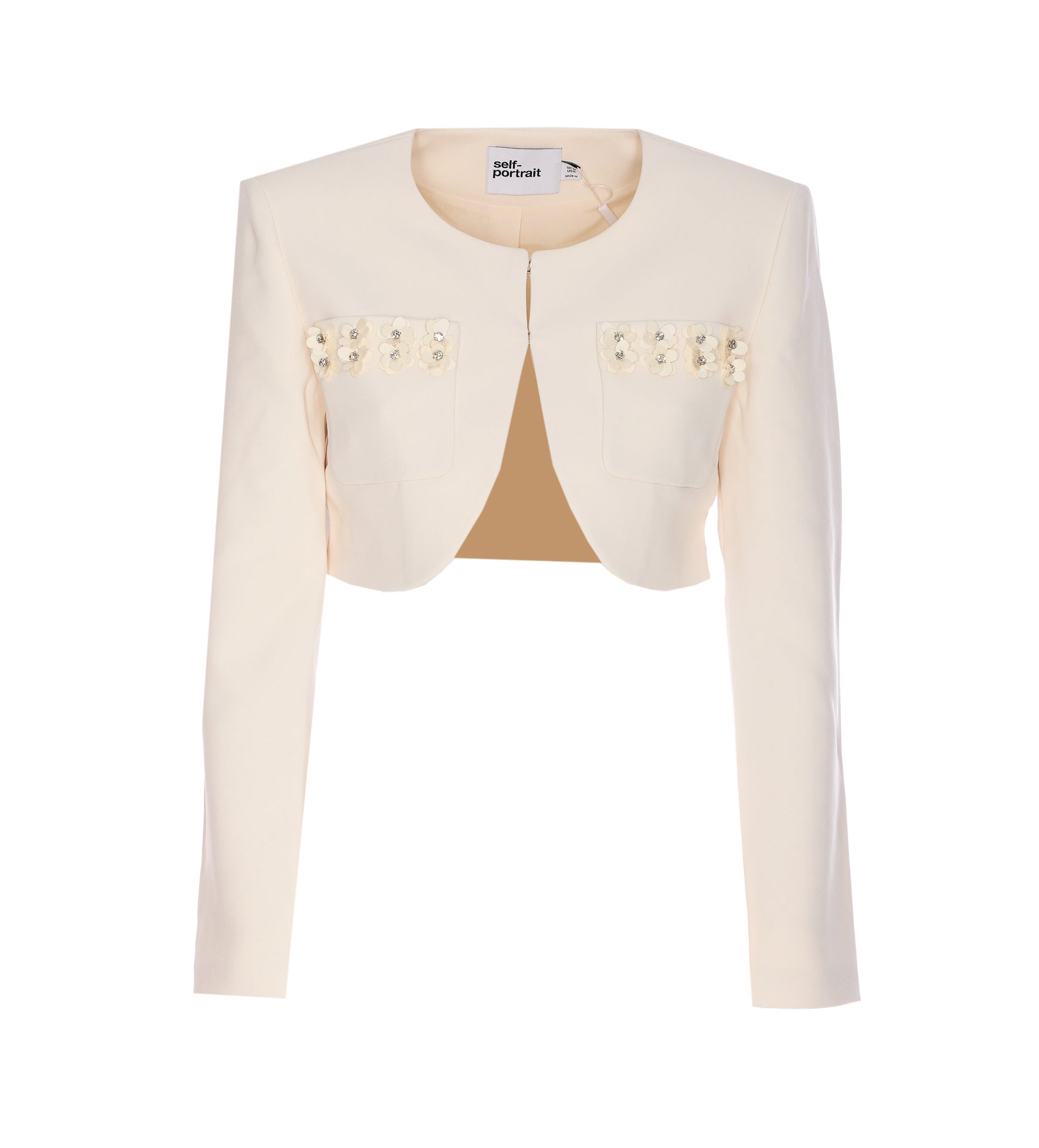 Self Portrait Jackets White Polyester