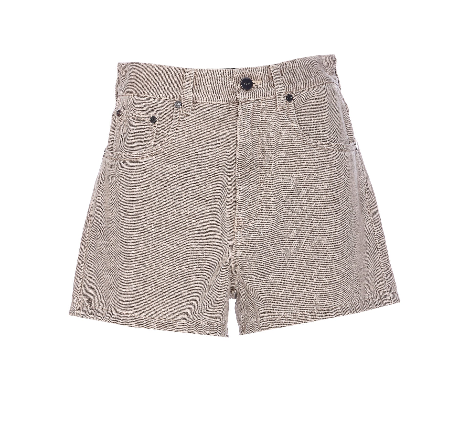 Fendi Shorts Beige Cotone