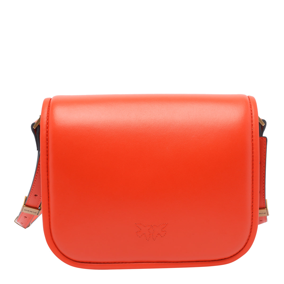 Pinko Bags Orange Calf Leather